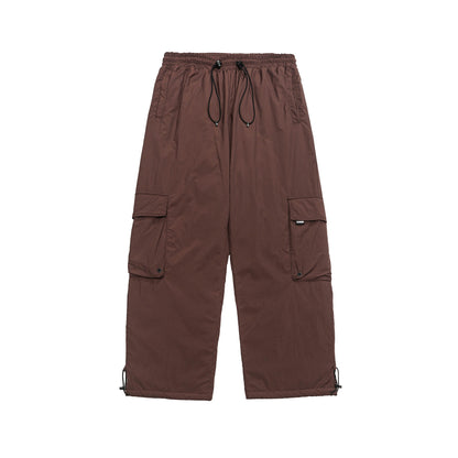Outdoor Warmth Insulated Straight Leg Cargo Pants for Men